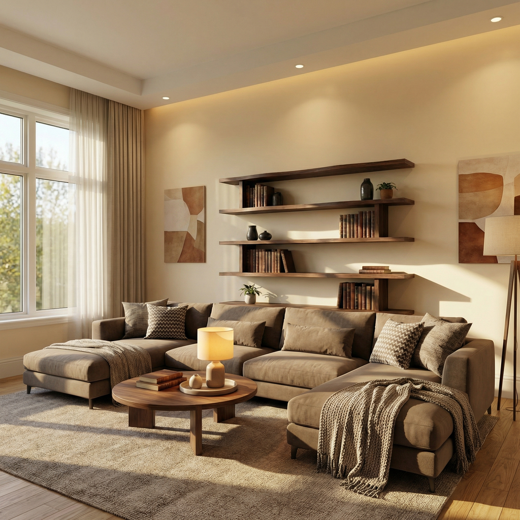 Modern Minimalist Wall Mounted Book Shelves Wood Floating Display System