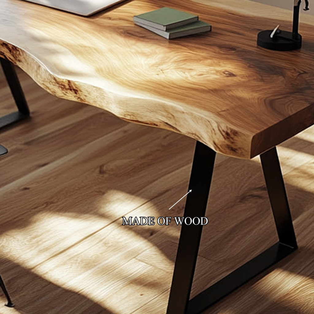 Rustic Live Edge Writing Desk