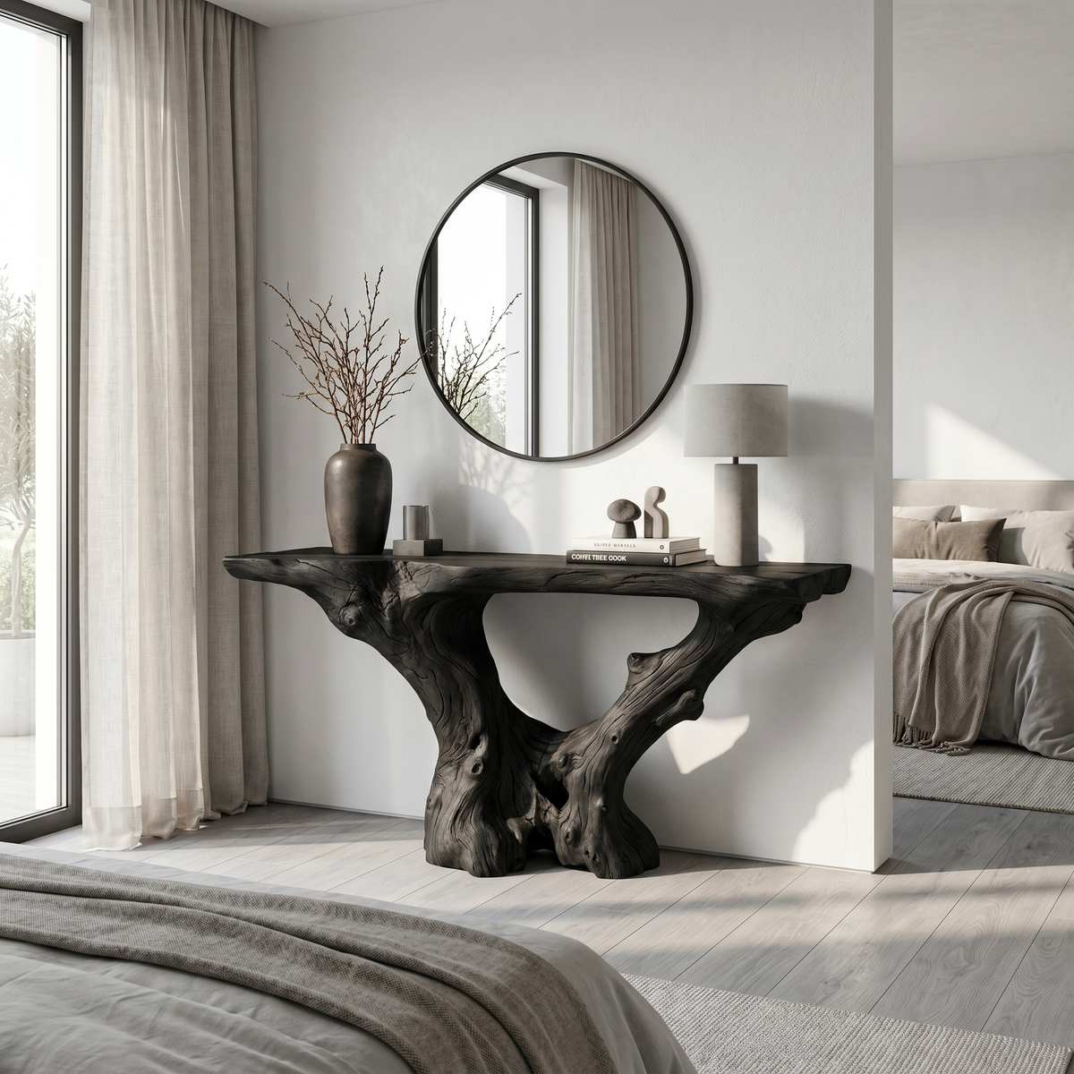 Rustic Wood Console Table