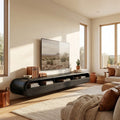 Modern Natural Wood Wall Mounted TV Cabinet For Living Room