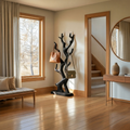 Rustic Tree Branch Coat Rack Stand