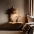 Organic Tree Branch Floating Wood Shelf