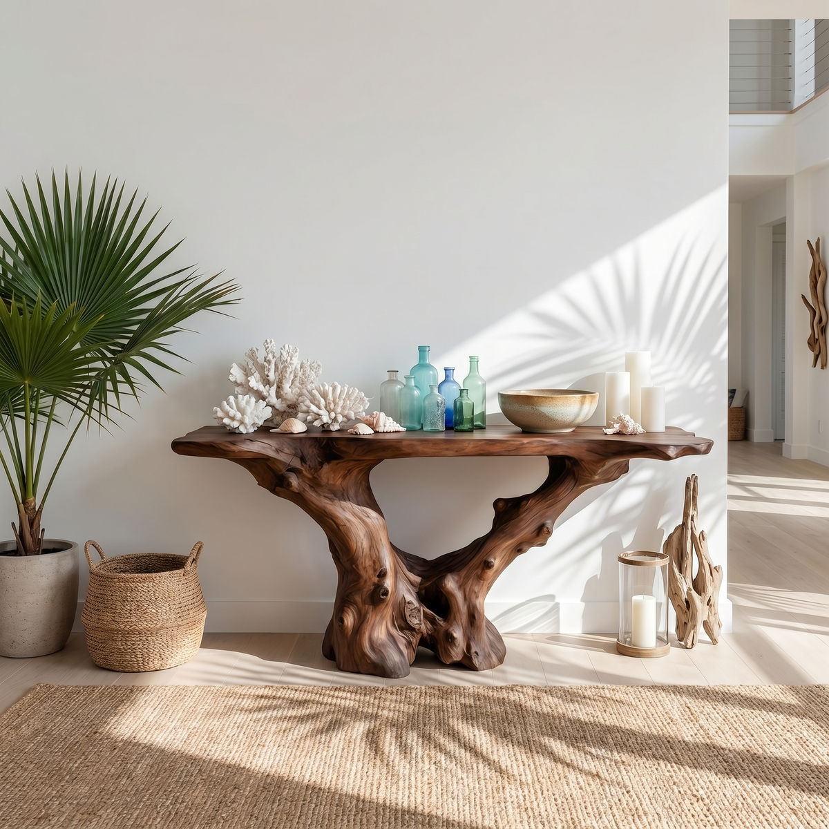 Rustic Wood Console Table